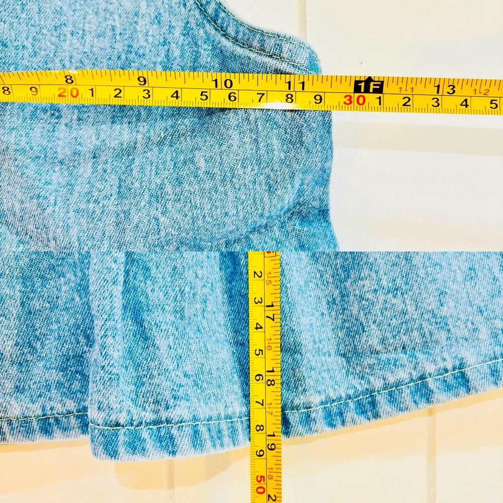 Vintage Oshkosh B'Gosh Light‎ Denim Dress, Made in USA, Size 2T